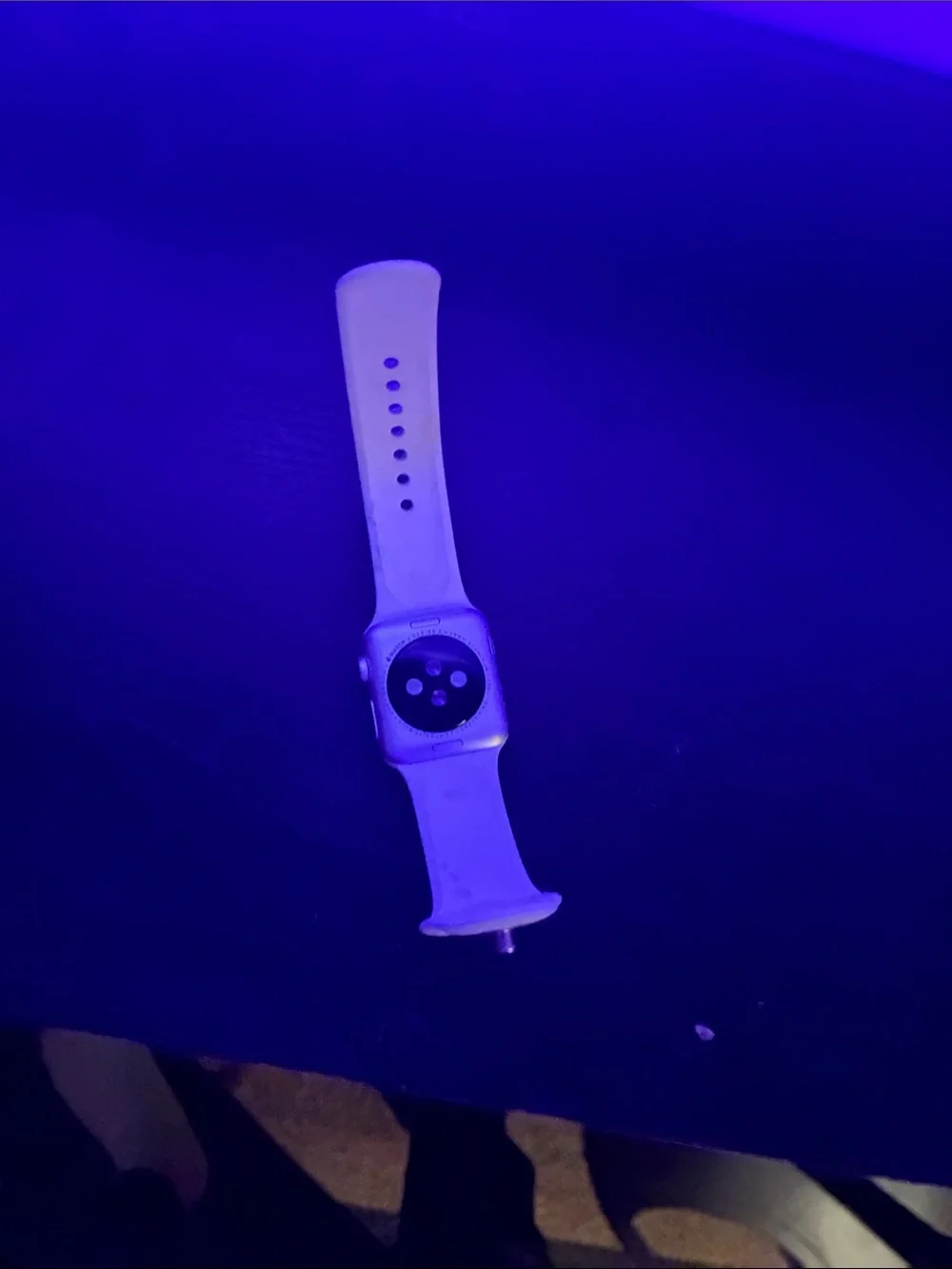 Apple White Smartwatch with Silicone Band